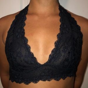 Free People black Bralette